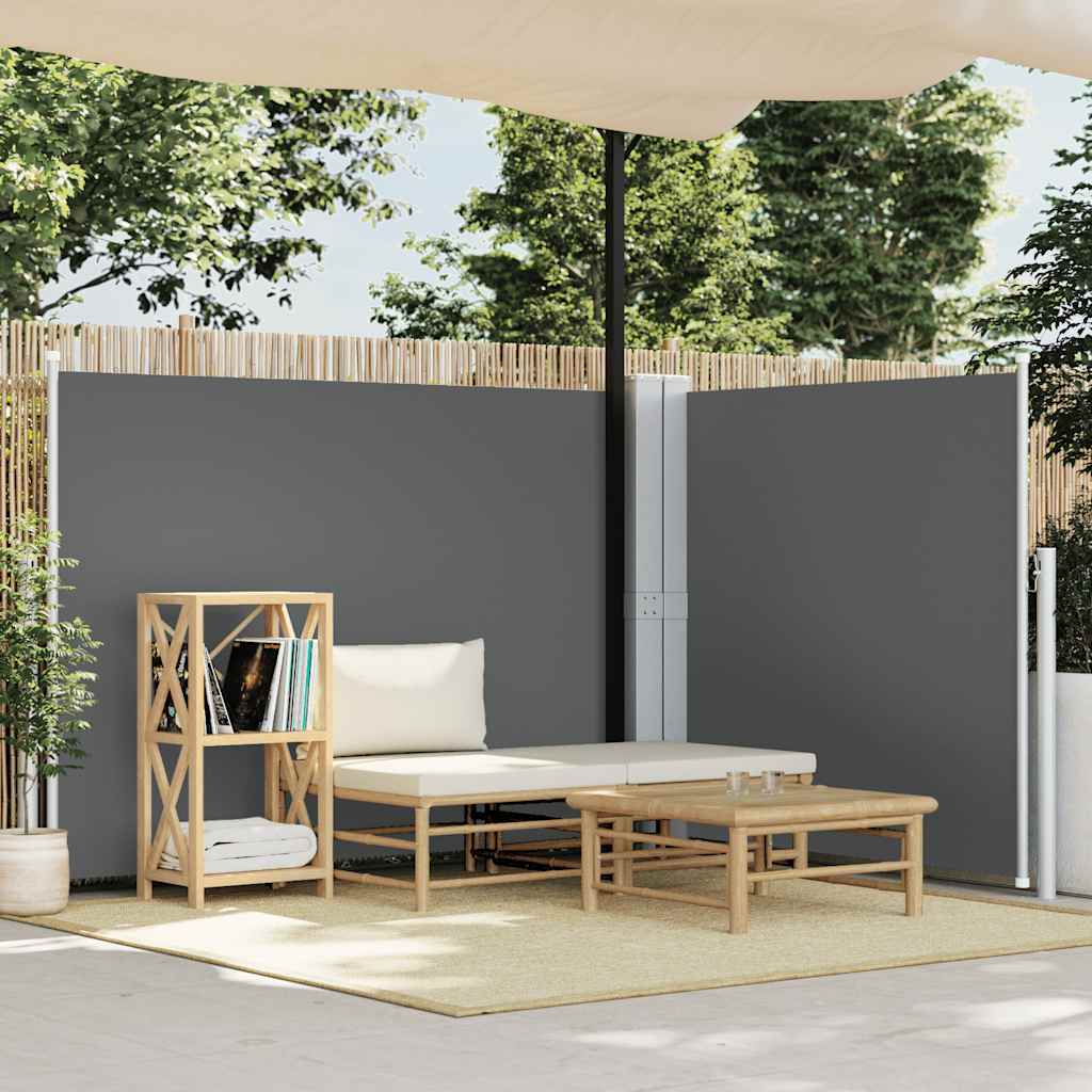 VIDAXL Parature estendibile da 140x1000 cm antracite
