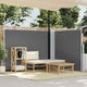 VIDAXL Parature estendibile da 140x1000 cm antracite
