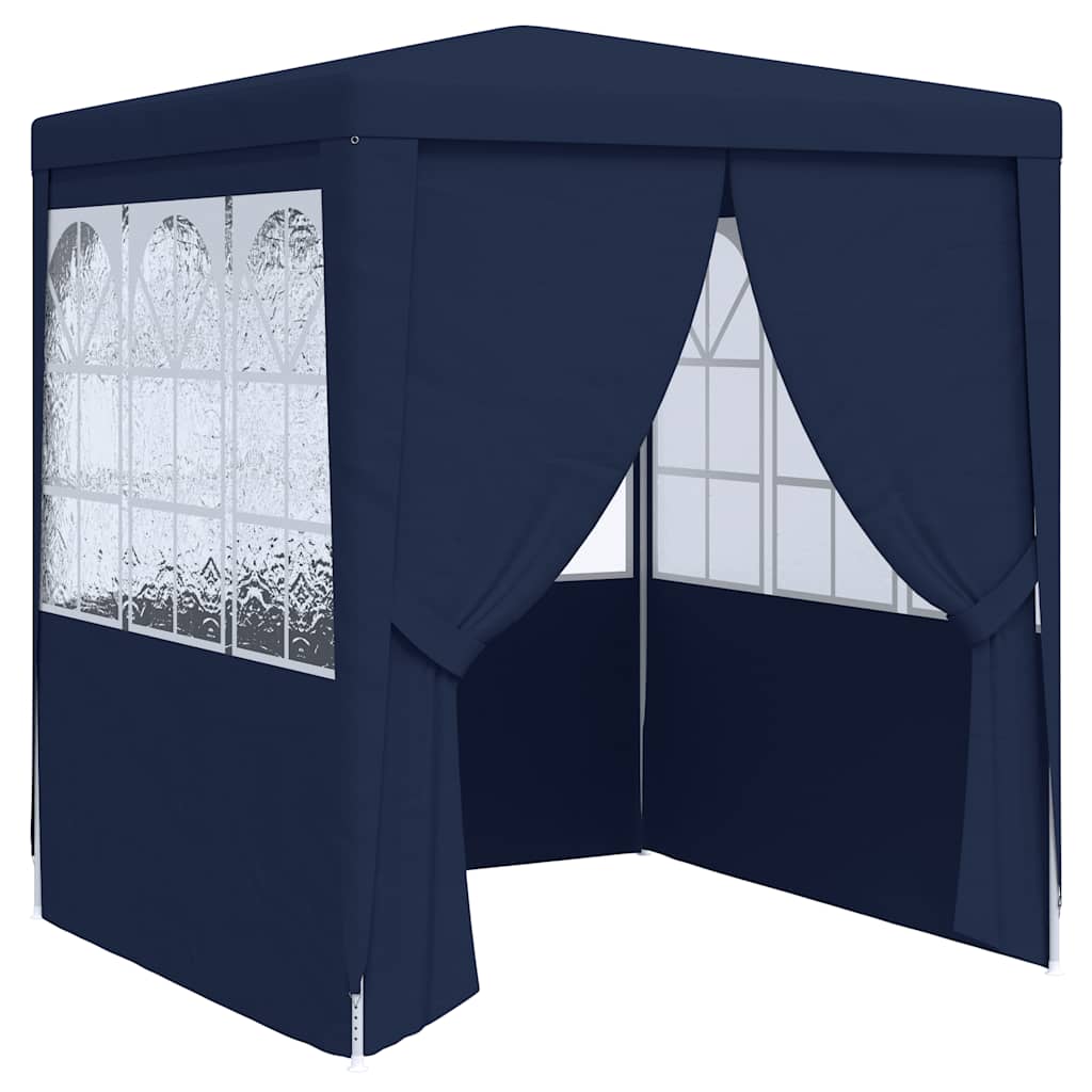 Tenda per feste Vidaxl con pareti laterali professionali 90 g m² 2x2 m blu
