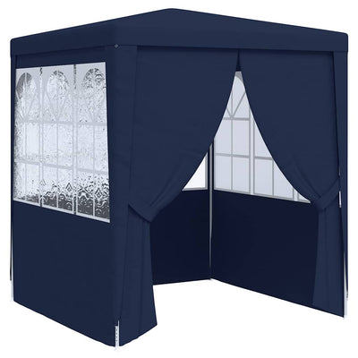 Tenda per feste Vidaxl con pareti laterali professionali 90 g m² 2x2 m blu