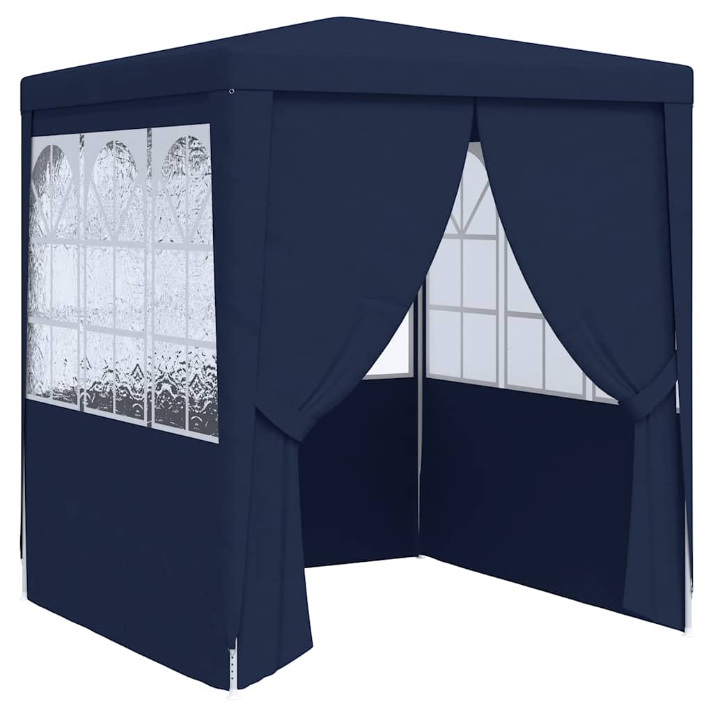 Tenda da festa Vidaxl con pareti laterali professionali 90 g m² 2,5x2,5 m blu