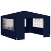 Vidaxl partytent met zijwanden professioneel 90 g m² 4x4 m blauw
