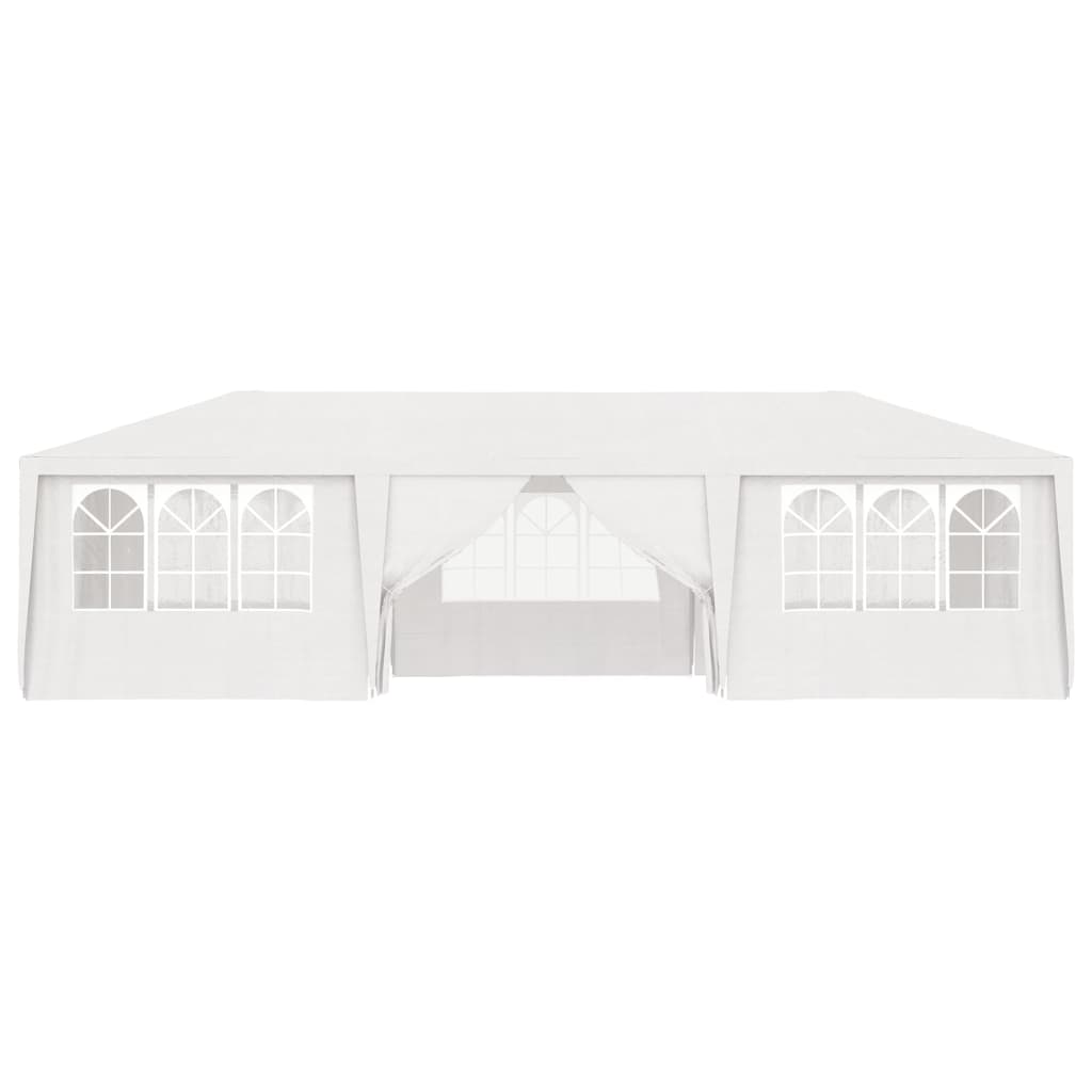 Tenda da festa Vidaxl con pareti laterali professionali 90 g m² 4x9 m bianco