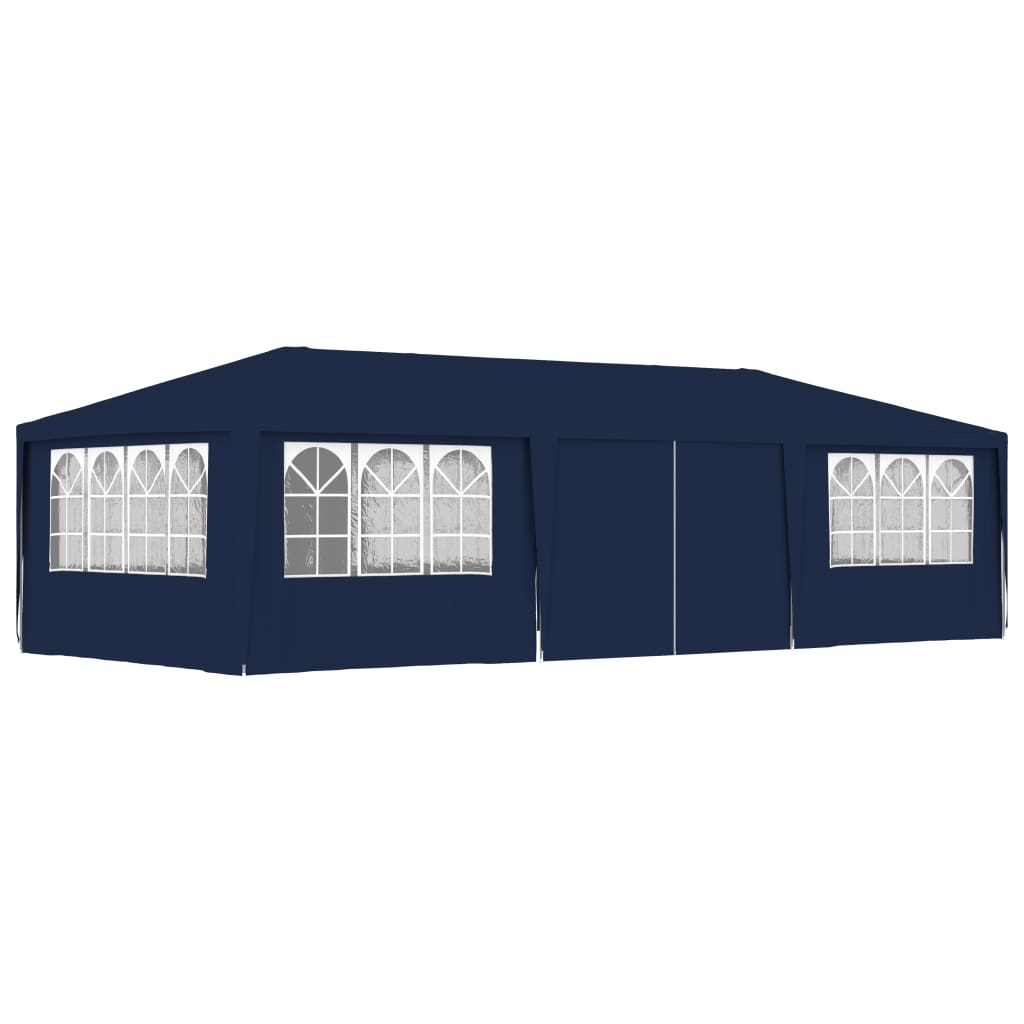 Tenda da festa Vidaxl con pareti laterali professionali 90 g m² 4x9 m blu