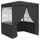 Vidaxl partytent met zijwanden professioneel 90 g m² 2x2 m antraciet