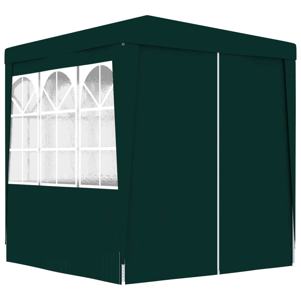 Tenda da festa Vidaxl con pareti laterali professionali 90 g m² 2x2 m verde