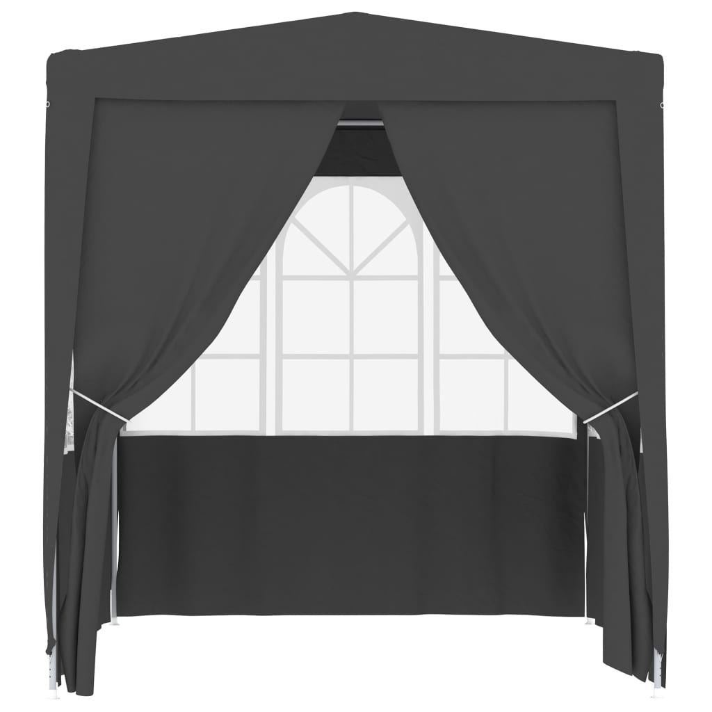 Tenda per feste Vidaxl con pareti professionali 90 g m² 2,5x2,5 m antracite