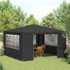 Vidaxl partytent met zijwanden professioneel 90 g m² 4x4 m antraciet