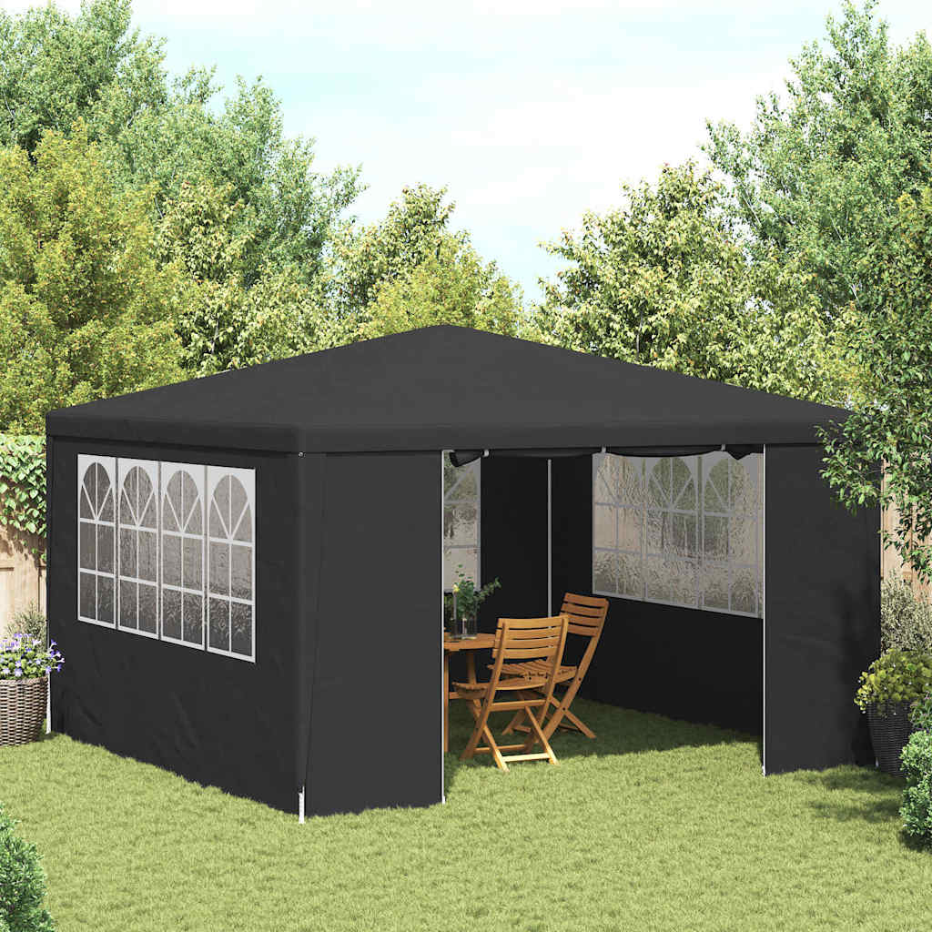 Vidaxl partytent met zijwanden professioneel 90 g m² 4x4 m antraciet