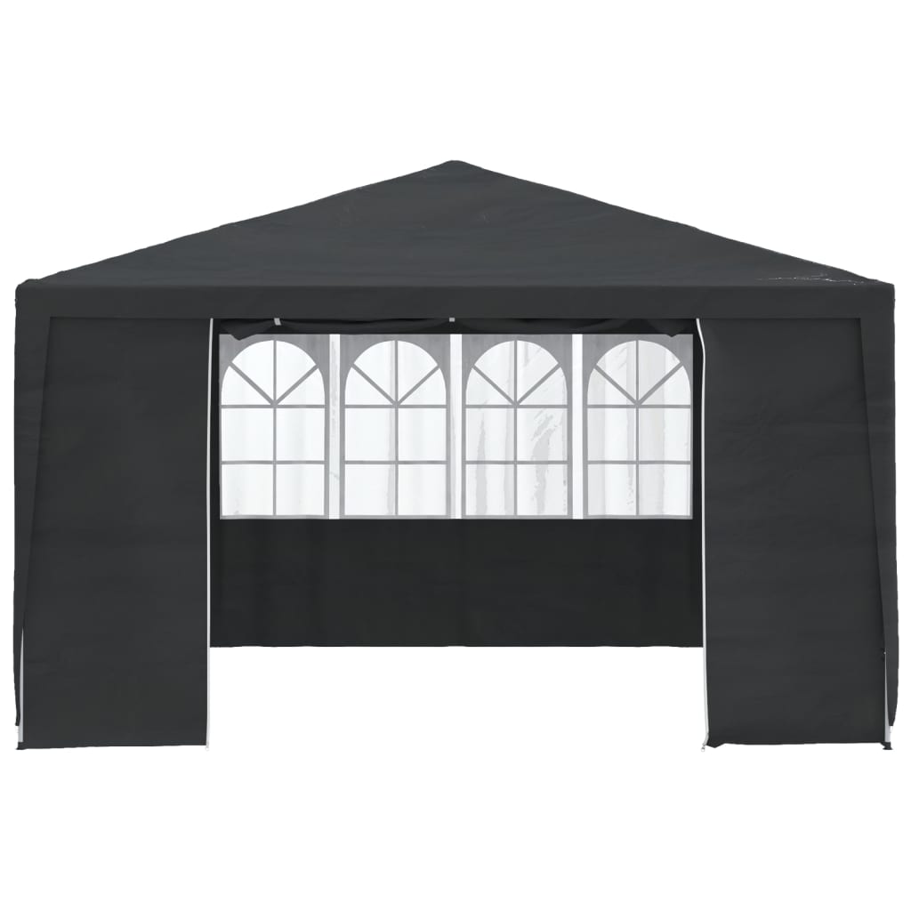 Tenda da festa Vidaxl con pareti laterali professionali 90 g m² 4x4 m verde