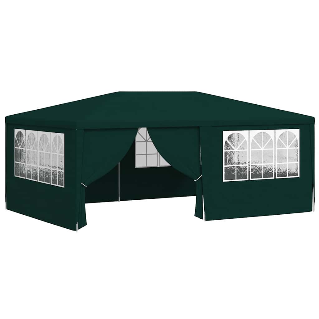 Vidaxl partytent met zijwanden professioneel 90 g m² 4x6 m groen