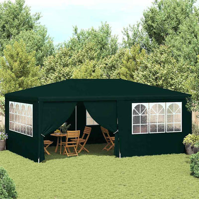Vidaxl partytent met zijwanden professioneel 90 g m² 4x6 m groen