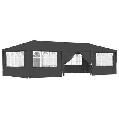 Tenda da festa Vidaxl con pareti laterali professionali 90 g m² 4x9 m antracite