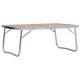 Vidaxl Camping table Collapsible 60x40 cm aluminum brown