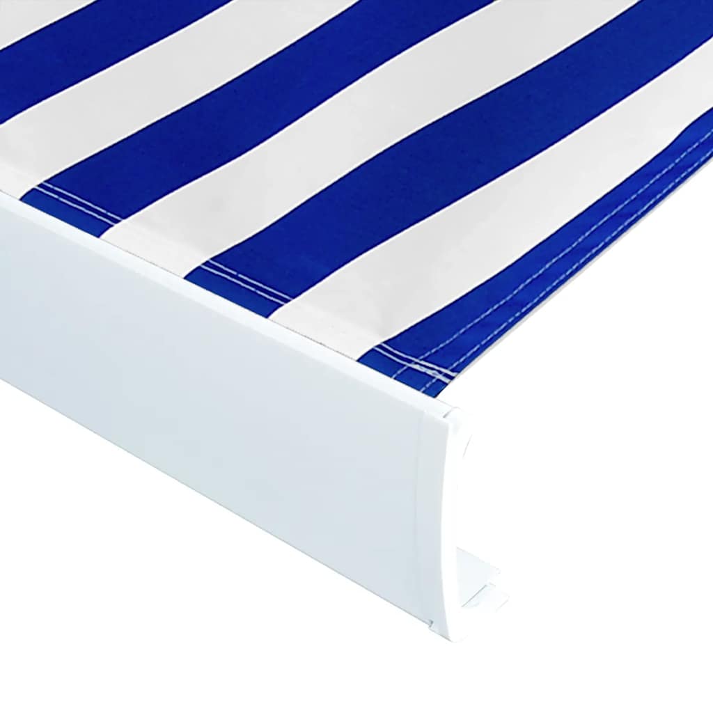 Vidaxl Laifeldoek 350x250 cm tela blu e bianco