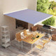 Vidaxl Laifeldoek 350x250 cm tela blu e bianco