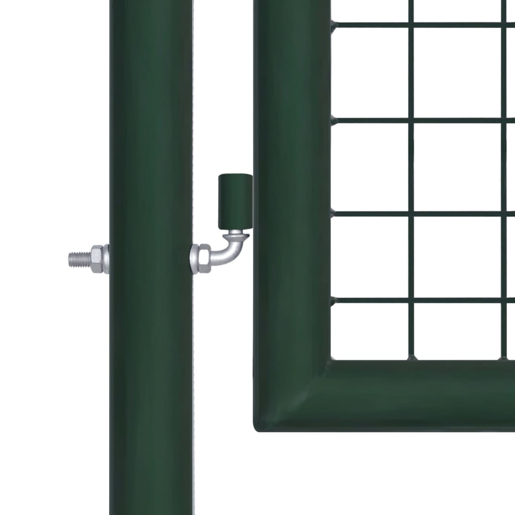 Vidaxl hekpoort staal 100x175 cm groen