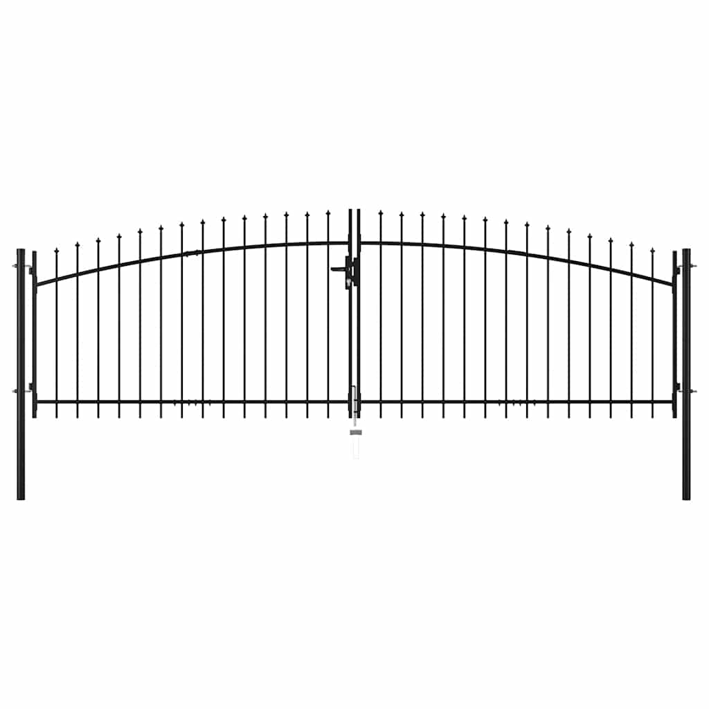 Vidaxl Hek Port Double Douch con Spears Top 400x175 cm