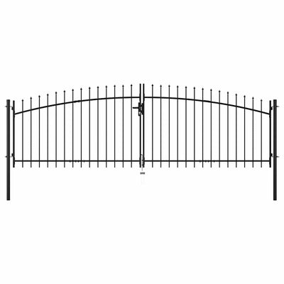 Vidaxl Hek Port Double Douch con Spears Top 400x175 cm