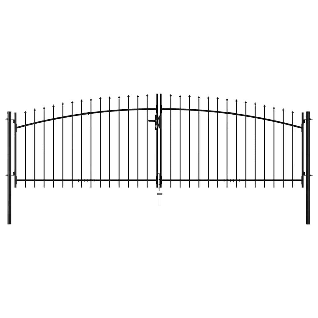 Vidaxl Hek Port Double Douch con Spears Top 400x200 cm