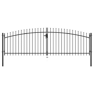 Vidaxl Hek Port Double Douch con Spears Top 400x200 cm