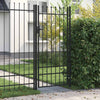 Porta Vidaxl con top appuntito solo 1x2 m in acciaio nero