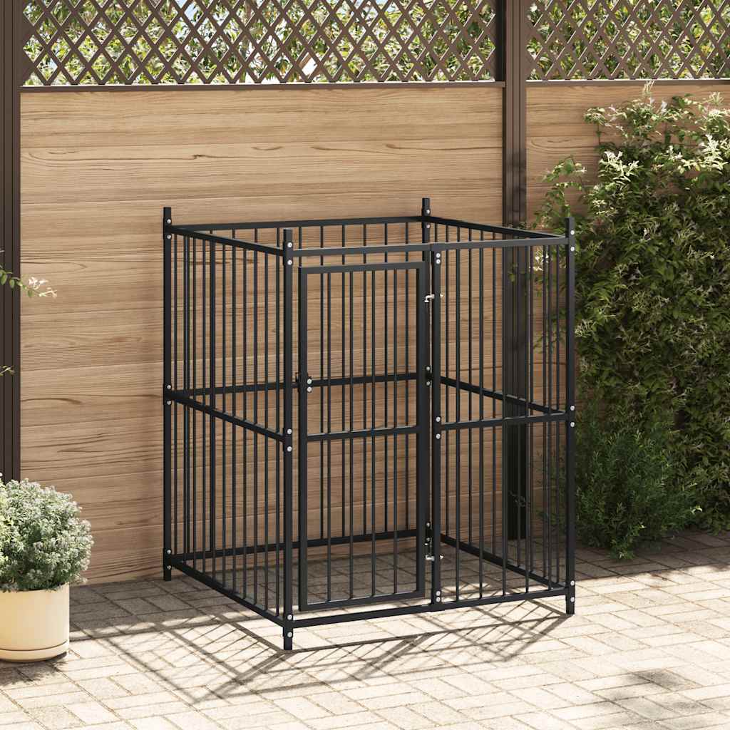 Perrera de perros Vidaxl para afuera de 120x120x150 cm