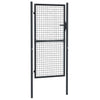 Vidaxl Gaapoort 100x255 cm de acero galvanizado gris
