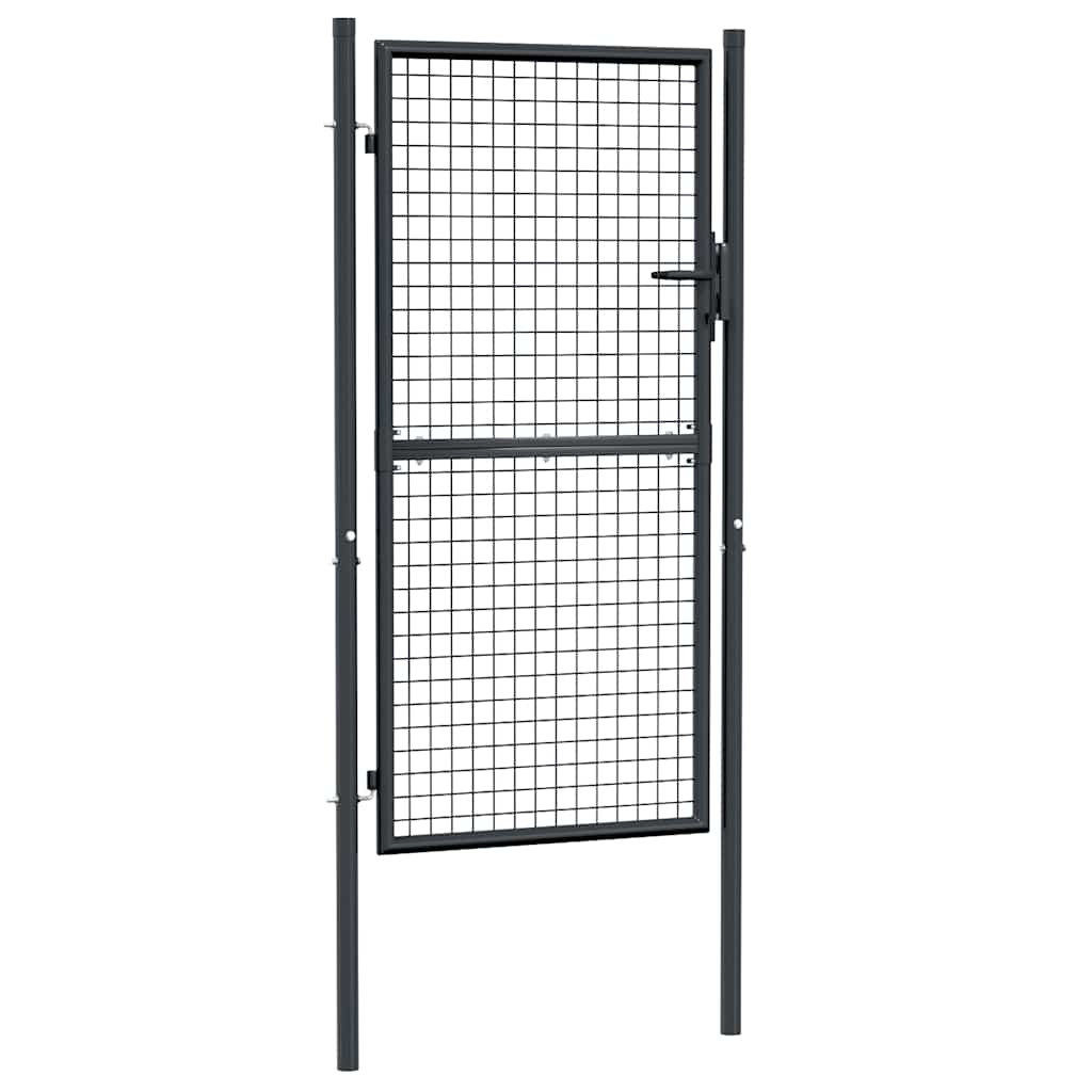 Vidaxl Gaapoort 100x255 cm de acero galvanizado gris