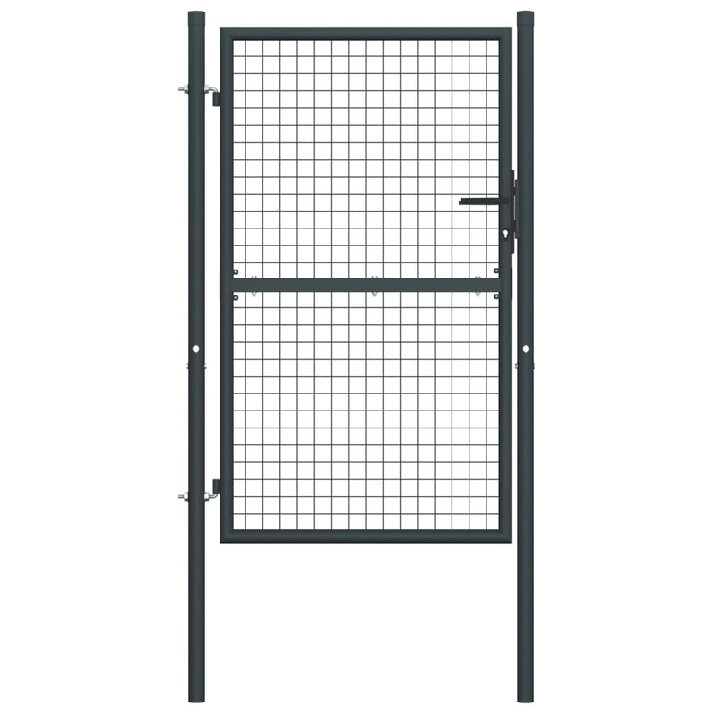 Vidaxl tuinhek van gaas gegalvaniseerd staal 100x200 cm grijs