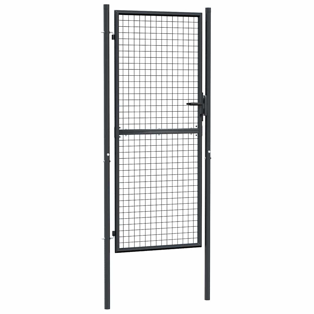 Vidaxl tuinhek van gaas gegalvaniseerd staal 100x200 cm grijs