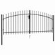 Porta Vidaxl con doppia doppia 3x1,25 m in acciaio nere