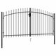 Porta Vidaxl con doppia doppia 3x1,5 m in acciaio Black