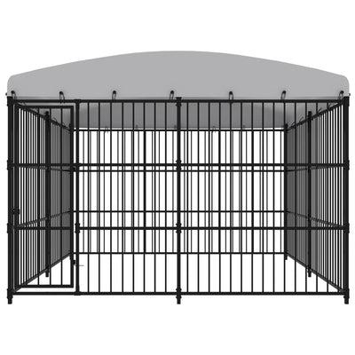 Perrera de perros de Vidaxl para el exterior con techo 300x300x210 cm