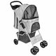 Vidaxl PETS per gatti per cani pieghevole grigio