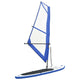 Vidaxl Stand-up Paddleboard inflable con set de vela azul y blanco