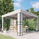 Vidaxl prieel met dubbel dak 3x3 m wit