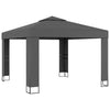 Arbor Vidaxl con techo doble 3x3 m antracita