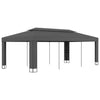 VidaXL Prieel met dubbel dak 3x6 m antraciet