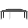 VidaXL Prieel met dubbel dak 3x6 m antraciet