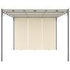 Vidaxl Garden Pracor con tende laterali 4x3x2.25 m crema