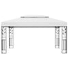 VidaXL Prieel met dubbel dak 3x4 m wit