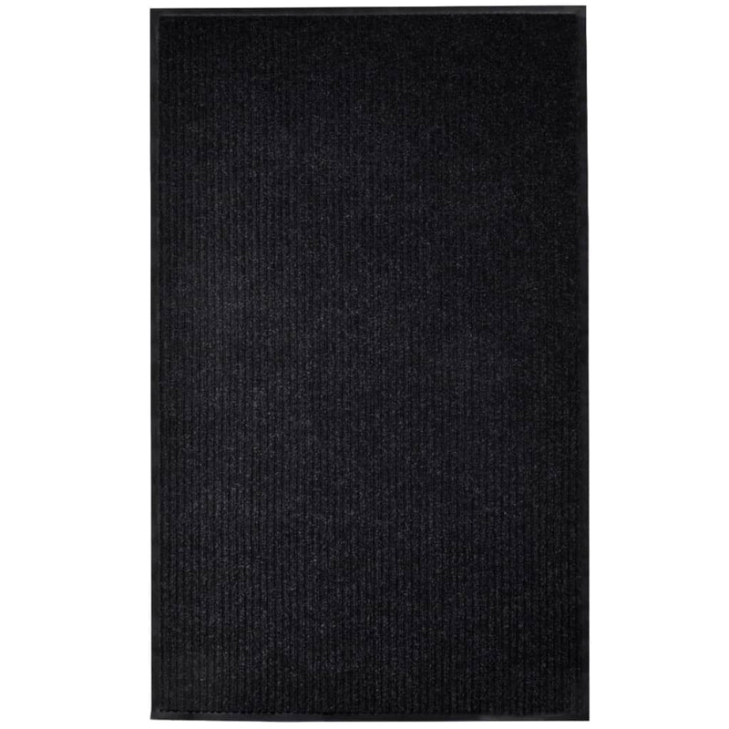 Vidaxl deurmat 117x220 cm pvc zwart