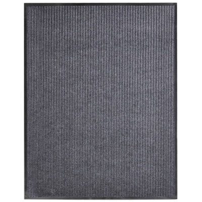 Vidaxl deurmat 117x220 cm pvc grijs