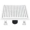 Vidaxl doucheafvoer 23x23 cm roestvrij staal