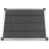 Vidaxl buitendouchebak 80x62 cm HKC de acero inoxidable gris