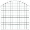 Vidaxl schuttingset gebogen 77,5x78,5 cm groen