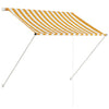 Vidaxl Luifel estendibile 100x150 cm giallo e bianco