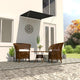 Vidaxl Luifel Extendible 100x150 cm Antracite