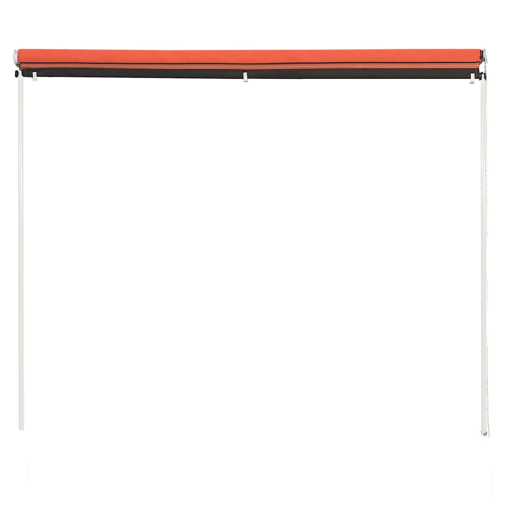 Vidaxl Luifel estendibile da 100x150 cm arancione e marrone